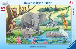 Puzzle Ravensburger Animali dell’Africa 15 pezzi