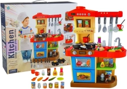 Cucina giocattolo con suoni e luci con rubinetto funzionante