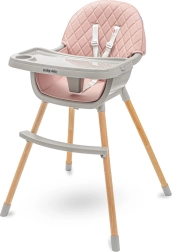 Seggiolone pappa per bambini Baby Mix Freja dusty pink