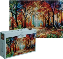 Interdruk puzzle Stained Glass: Foresta 2000 pezzi