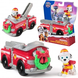 Paw Patrol camion dei pompieri natalizio con personaggio di Marshall