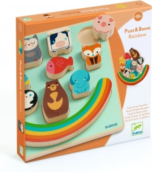 Puzz & Boom animali con arcobaleno di Djeco