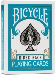 Carte da gioco Bicycle con dorso turchese – formato poker