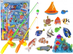 Set di giochi di pesca pratici 11 pezzi. Accessori per pesci Barchetta