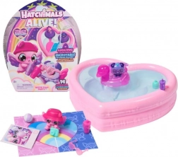 Hatchimals festa in piscina arcobaleno neon degli animaletti – piscinetta a forma di cuore e 2 ovetti