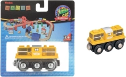 Locomotiva diesel in legno Maxim gialla