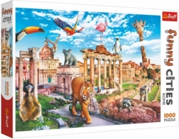 Puzzle Trefl Funny Cities – Roma selvaggia, 1000 pezzi (68 × 48 cm)