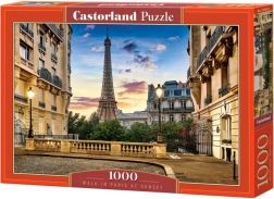 Puzzle 1000 pezzi Passeggiata Parigi al tramonto