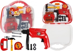 Set di attrezzi per bambini in valigetta con trapano e viti