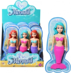 bambola sirena con coda mobile 18 cm