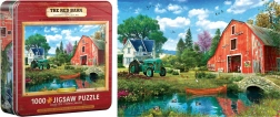 Puzzle in scatola di latta Fienile rosso 1000 pezzi EUROGRAPHICS