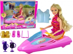 Set di marionette con moto d'acqua rosa