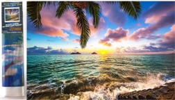 Pittura con diamanti – tramonto in paradiso 30 × 40 cm