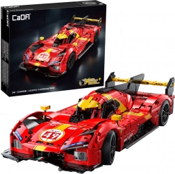 Set di costruzione CaDA Blazing Flame auto da corsa 1:10, 1518 pezzi (rosso, 51 cm)