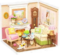 Casetta in miniatura Tea Time – Kit fai-da-te 3D in legno con LED