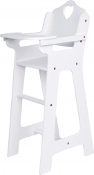 Seggiolone in legno per bambole Small Foot – bianco