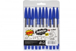 Penne usa e getta TOTO - inchiostro blu, 10 pezzi