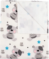 Telo flanellato impermeabile NEW BABY Cute Teddy