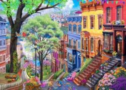 Puzzle Primavera Città 500 Pezzi