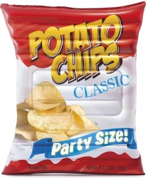 Materasso gonfiabile a forma di sacchetto di patatine