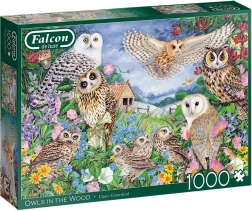 Puzzle FALCON gufi nel bosco, 1000 pezzi