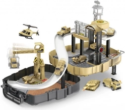 Stazione militare con 2 macchinine nello zaino