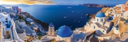 EUROGRAPHICS puzzle panoramico da 1000 pezzi – Santorini, Grecia (Air Pano)