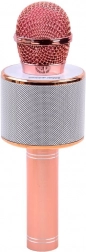 Microfono karaoke Bluetooth wireless con altoparlante integrato – Rosa chiaro