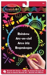 Tavoletta arcobaleno scintillante da grattare