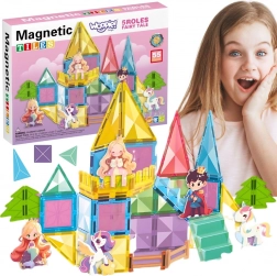Woopie costruzioni magnetiche 3D – castello da fiaba, 55 pezzi