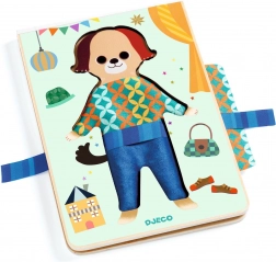 Set di abbigliamento per cagnolino in legno Djeco