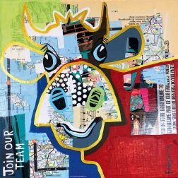 Puzzle quadrato Mucca a pois 1000 pezzi