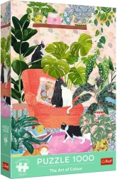 Puzzle TREFL Premium Plus da 1000 pezzi – The Art of Colour: Casa dolce casa
