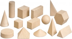 Set di figure geometriche in legno