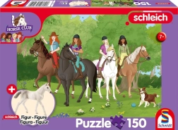 Puzzle Schmidt Schleich gita nella natura 150 pezzi + figurina