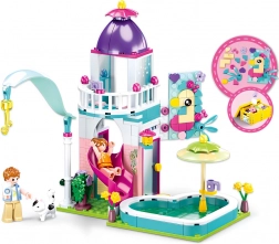 Sluban casetta con scivolo per piscina