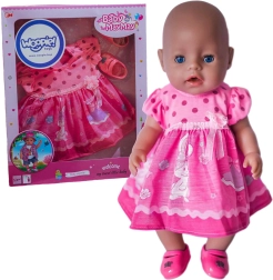 Woopie Royal abbigliamento rosa per bambola con coniglietto 43–46 cm
