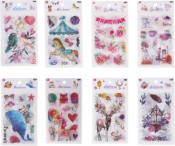 adesivi di carta mix di motivi 18,5 × 10 cm, 6 fogli