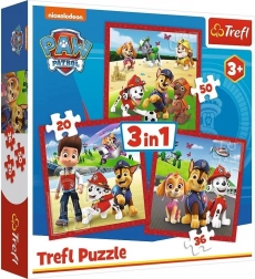 Puzzle 3 in 1 PAW PATROL Cagnolini allegri Trefl