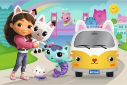 Puzzle La casa delle bambole di Gabby – Gabby e le avventure dei gattini 60 pezzi