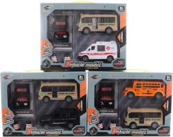 Set di auto a retrocarica con stazione di rifornimento a batteria