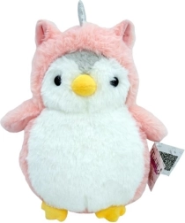 Pinguino mascotte Romek rosa 20 cm