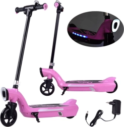 Monopattino elettrico con illuminazione LED per bambini – Rosa