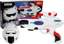 Pistola laser spaziale con maschera per bambini