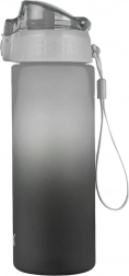 Bottiglia per bere OXY Click 600 ml Ombre nero/grigio