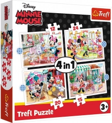Puzzle 4in1 Minnie con amici