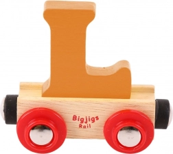 Treno in legno Bigjigs Rail con lettera L