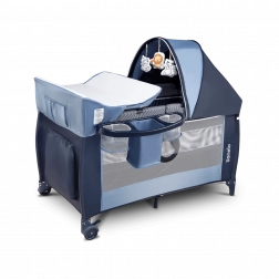 Lettino da viaggio Sven Plus di Lionelo – Blu