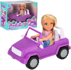 Bambola con cabriolet 13 cm