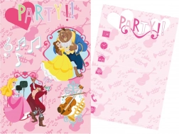 Set di inviti e buste per festa DISNEY PRINCIPESSE 15 × 10 cm (5+5)